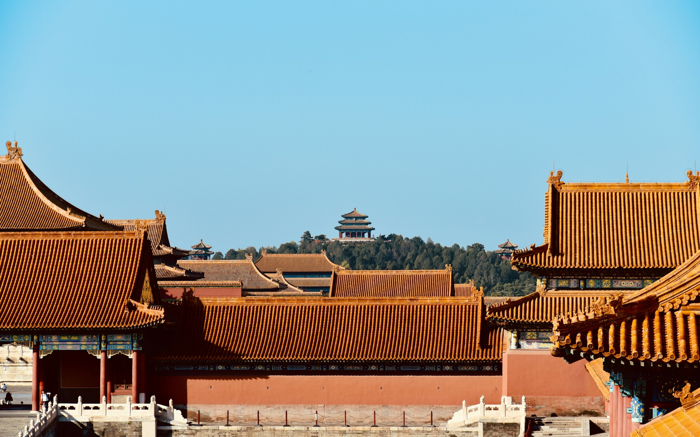 Roofs of the Forbidden City in Beijing
