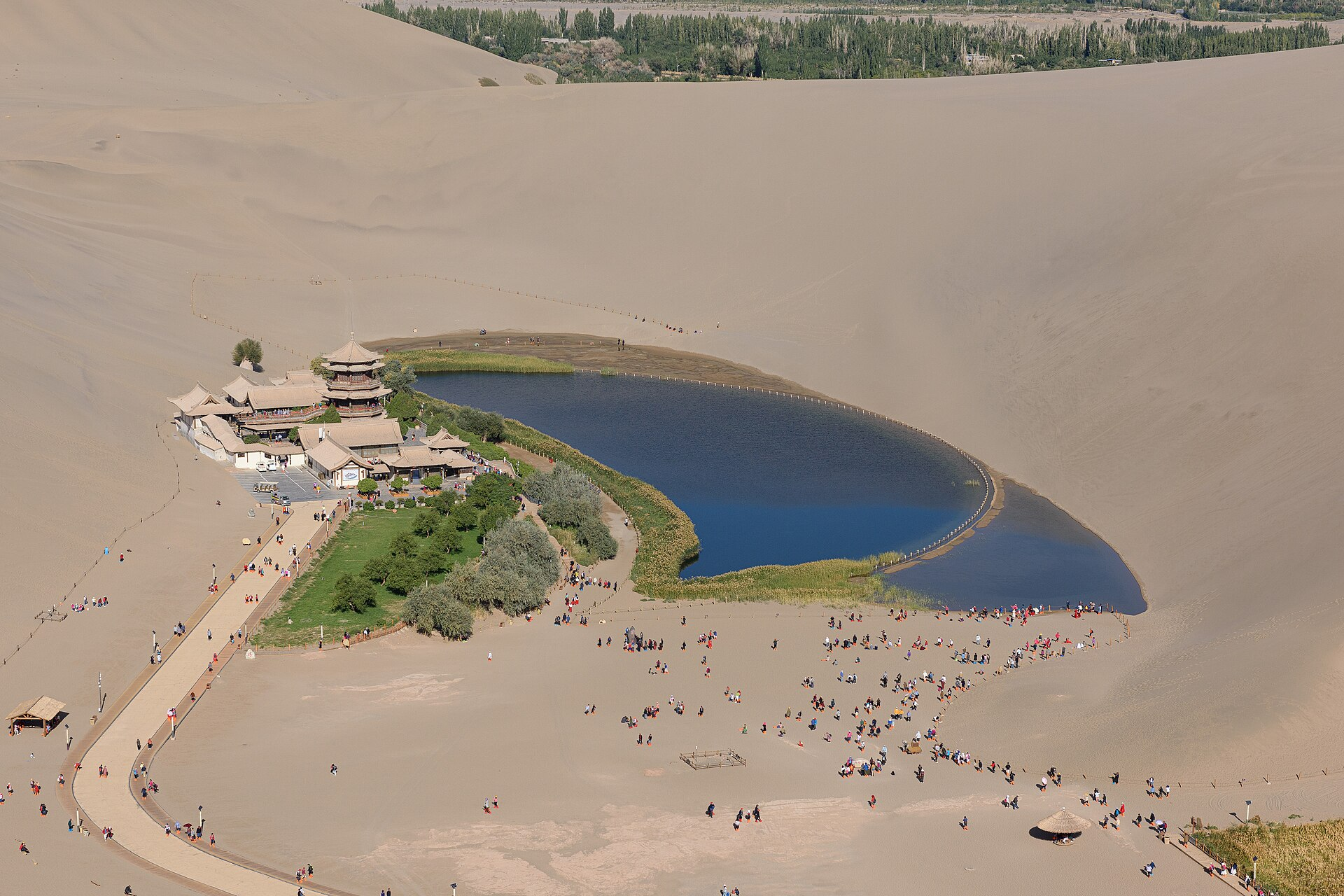Crescent Lake and Singing Sand Dunes
