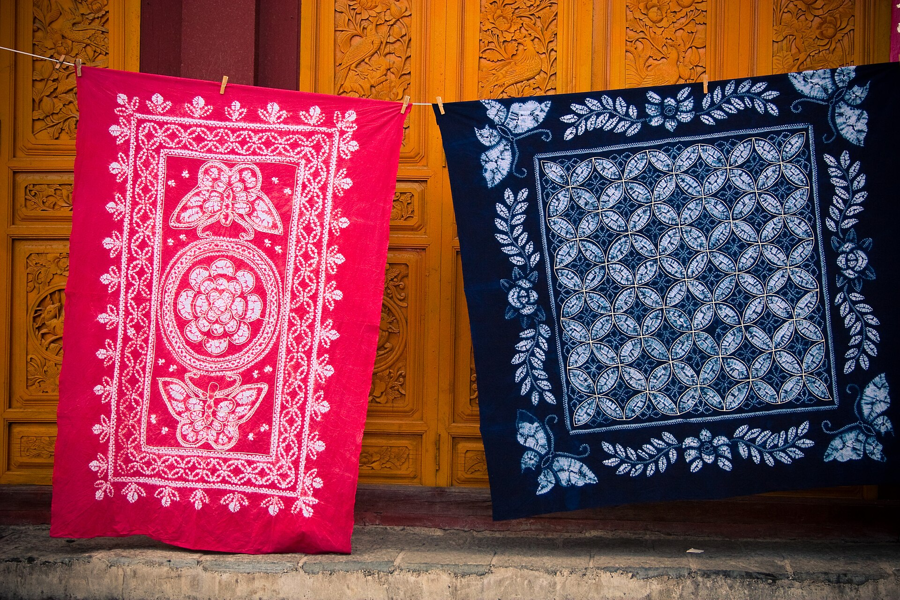 Bai tie-dyed cloth in Dali