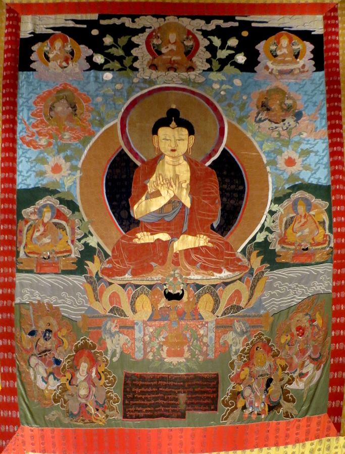 Historic Tibetan silk appliqué · Norton Simon Museum