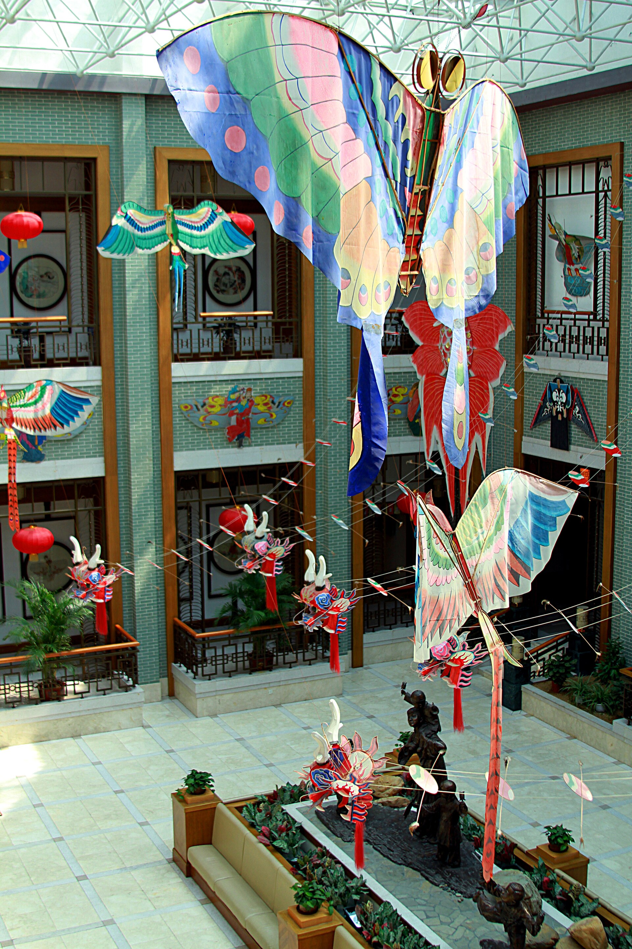 Kite display · Weifang Kite Museum