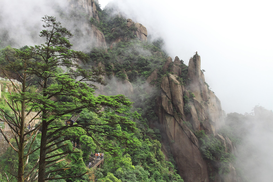 Sanqingshan in the wider Shangrao region · destination setting